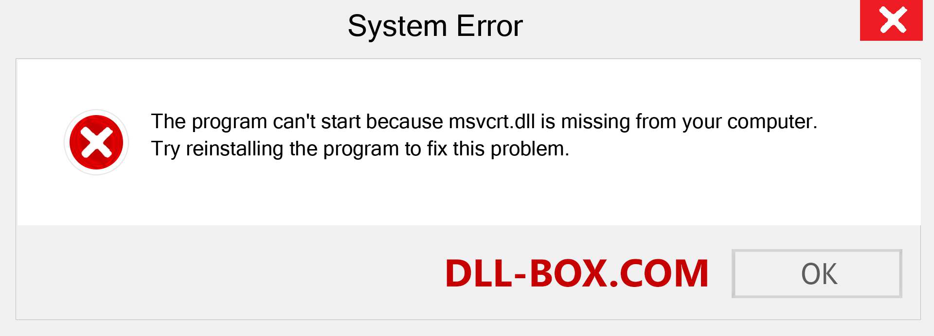  msvcrt.dll file is missing?. Download for Windows 7, 8, 10 - Fix  msvcrt dll Missing Error on Windows, photos, images